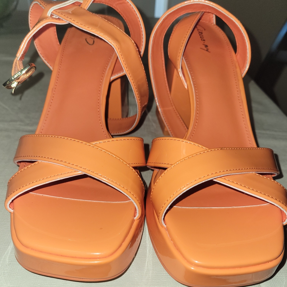 Circus by Sam Edelman Vibrant Orange Platform Heels